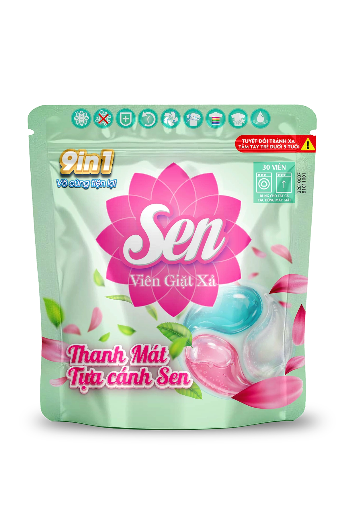 Sen laundry detergent capsules 450g